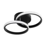 GLOBOSTAR® CORA 61058 Μοντέρνο Φωτιστικό Οροφής LED 18W 2160lm 300° AC 220-240V IP20 Ρυθμιζόμενο Λευκό CCT με On/Off 2700K/4500K/6000K - Lumileds SMD Chip - Μαύρο Ματ - Μ36 x Π20.5 x Υ7cm - 3 Χρόνια Εγγύηση - Image 4