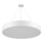 GLOBOSTAR® BURTON 61203 Μοντέρνο Κρεμαστό Φωτιστικό Οροφής LED 75W 8625lm 120° AC 220-240V IP20 Ρυθμιζόμενο Λευκό CCT με Χειριστήριο από 2700K έως 6000K Dimmable - Lumileds SMD Chip - Λευκό Ματ - Μ60 x Π60 x Υ8cm - 3 Χρόνια Εγγύηση - Image 3
