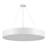 GLOBOSTAR® BURTON 61203 Μοντέρνο Κρεμαστό Φωτιστικό Οροφής LED 75W 8625lm 120° AC 220-240V IP20 Ρυθμιζόμενο Λευκό CCT με Χειριστήριο από 2700K έως 6000K Dimmable - Lumileds SMD Chip - Λευκό Ματ - Μ60 x Π60 x Υ8cm - 3 Χρόνια Εγγύηση - Image 4
