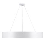 GLOBOSTAR® BURTON 61203 Μοντέρνο Κρεμαστό Φωτιστικό Οροφής LED 75W 8625lm 120° AC 220-240V IP20 Ρυθμιζόμενο Λευκό CCT με Χειριστήριο από 2700K έως 6000K Dimmable - Lumileds SMD Chip - Λευκό Ματ - Μ60 x Π60 x Υ8cm - 3 Χρόνια Εγγύηση - Image 5