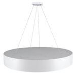 GLOBOSTAR® BURTON 61203 Μοντέρνο Κρεμαστό Φωτιστικό Οροφής LED 75W 8625lm 120° AC 220-240V IP20 Ρυθμιζόμενο Λευκό CCT με Χειριστήριο από 2700K έως 6000K Dimmable - Lumileds SMD Chip - Λευκό Ματ - Μ60 x Π60 x Υ8cm - 3 Χρόνια Εγγύηση - Image 6
