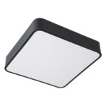 GLOBOSTAR® KAMALA 61206-S Μοντέρνο Φωτιστικό Οροφής LED 67W 7705lm 120° AC 220-240V IP20 Ρυθμιζόμενο Λευκό CCT με Χειριστήριο από 2700K έως 6000K Dimmable - Lumileds SMD Chip - Μαύρο Ματ - Μ40 x Π40 x Υ8cm - 3 Χρόνια Εγγύηση - Image 4