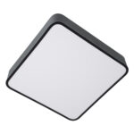 GLOBOSTAR® KAMALA 61206-S Μοντέρνο Φωτιστικό Οροφής LED 67W 7705lm 120° AC 220-240V IP20 Ρυθμιζόμενο Λευκό CCT με Χειριστήριο από 2700K έως 6000K Dimmable - Lumileds SMD Chip - Μαύρο Ματ - Μ40 x Π40 x Υ8cm - 3 Χρόνια Εγγύηση - Image 5