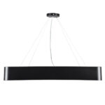 GLOBOSTAR® KAMALA 61208 Μοντέρνο Κρεμαστό Φωτιστικό Οροφής LED 75W 8625lm 120° AC 220-240V IP20 Ρυθμιζόμενο Λευκό CCT με Χειριστήριο από 2700K έως 6000K Dimmable - Lumileds SMD Chip - Μαύρο Ματ - Μ60 x Π60 x Υ8cm - 3 Χρόνια Εγγύηση - Image 6
