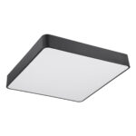 GLOBOSTAR® KAMALA 61208-S Μοντέρνο Φωτιστικό Οροφής LED 75W 8625lm 120° AC 220-240V IP20 Ρυθμιζόμενο Λευκό CCT με Χειριστήριο από 2700K έως 6000K Dimmable - Lumileds SMD Chip - Μαύρο Ματ - Μ60 x Π60 x Υ8cm - 3 Χρόνια Εγγύηση - Image 3