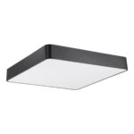 GLOBOSTAR® KAMALA 61208-S Μοντέρνο Φωτιστικό Οροφής LED 75W 8625lm 120° AC 220-240V IP20 Ρυθμιζόμενο Λευκό CCT με Χειριστήριο από 2700K έως 6000K Dimmable - Lumileds SMD Chip - Μαύρο Ματ - Μ60 x Π60 x Υ8cm - 3 Χρόνια Εγγύηση - Image 6