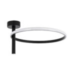 GLOBOSTAR® VERONA 61220 Μοντέρνο Φωτιστικό Οροφής LED 24W 2688lm 360° AC 220-240V IP20 Ρυθμιζόμενο Λευκό CCT με On/Off 2700K/4500K/6000K - Lumileds SMD Chip - Μαύρο Ματ - Μ40 x Π40 x Υ23cm - 3 Χρόνια Εγγύηση - Image 3