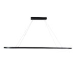 GLOBOSTAR® BOLIVAR 61271 Μοντέρνο Κρεμαστό Φωτιστικό Οροφής LED 54W 6210lm 360° AC 220-240V IP20 Ρυθμιζόμενο Λευκό CCT με Χειριστήριο από 2700K έως 6000K Dimmable - Lumileds SMD Chip - Μαύρο Ματ - Μ120 x Π30 x Υ2cm - 3 Χρόνια Εγγύηση - Image 5