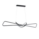 GLOBOSTAR® DOLORES 61279 Μοντέρνο Κρεμαστό Φωτιστικό Οροφής LED 105W 11760lm 300° AC 220-240V IP20 Ρυθμιζόμενο Λευκό CCT με Χειριστήριο από 2700K έως 6000K Dimmable - Lumileds SMD Chip - Μαύρο Ματ - Μ110 x Π17 x Υ17.5cm - 3 Χρόνια Εγγύηση - Image 4