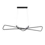 GLOBOSTAR® DOLORES 61279 Μοντέρνο Κρεμαστό Φωτιστικό Οροφής LED 105W 11760lm 300° AC 220-240V IP20 Ρυθμιζόμενο Λευκό CCT με Χειριστήριο από 2700K έως 6000K Dimmable - Lumileds SMD Chip - Μαύρο Ματ - Μ110 x Π17 x Υ17.5cm - 3 Χρόνια Εγγύηση - Image 5