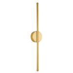 GLOBOSTAR® DIADEM 61330 Μοντέρνο Φωτιστικό Τοίχου - Απλίκα LED 9W 900lm 120° AC 220-240V IP20 Ρυθμιζόμενο Λευκό CCT με On/Off 2700K/4500K/6000K - Lumileds SMD Chip - Σατινέ Χρυσό Βούρτσας - Μ10 x Π4 x Υ60cm - 3 Χρόνια Εγγύηση - Image 3