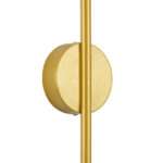 GLOBOSTAR® DIADEM 61330 Μοντέρνο Φωτιστικό Τοίχου - Απλίκα LED 9W 900lm 120° AC 220-240V IP20 Ρυθμιζόμενο Λευκό CCT με On/Off 2700K/4500K/6000K - Lumileds SMD Chip - Σατινέ Χρυσό Βούρτσας - Μ10 x Π4 x Υ60cm - 3 Χρόνια Εγγύηση - Image 6