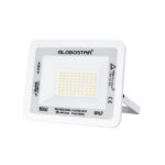 GLOBOSTAR® ATLAS 61421 Προβολέας LED 50W 5750lm 120° AC 220-240V Αδιάβροχο IP67 Θερμό Λευκό 2700K - Lumileds SMD Chip - TÜV Rheinland Certified - Λευκό Ματ - Μ21 x Π3.5 x Υ16cm - 5 Χρόνια Εγγύηση - Image 2
