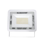 GLOBOSTAR® ATLAS 61421 Προβολέας LED 50W 5750lm 120° AC 220-240V Αδιάβροχο IP67 Θερμό Λευκό 2700K - Lumileds SMD Chip - TÜV Rheinland Certified - Λευκό Ματ - Μ21 x Π3.5 x Υ16cm - 5 Χρόνια Εγγύηση - Image 3