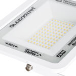 GLOBOSTAR® ATLAS 61421 Προβολέας LED 50W 5750lm 120° AC 220-240V Αδιάβροχο IP67 Θερμό Λευκό 2700K - Lumileds SMD Chip - TÜV Rheinland Certified - Λευκό Ματ - Μ21 x Π3.5 x Υ16cm - 5 Χρόνια Εγγύηση - Image 6