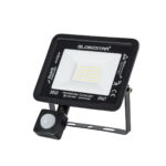 GLOBOSTAR® AURORA 61439 Προβολέας με Ανιχνευτή PIR / Αισθητήρα Κίνησης LED 30W 3750lm 120° AC 220-240V Αδιάβροχο IP67 Ψυχρό Λευκό 6000K - Lumileds SMD Chip - TÜV Rheinland Certified - Μαύρο Ματ - Μ16 x Π5 x Υ17.5cm - 3 Χρόνια Εγγύηση - Image 2
