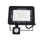 GLOBOSTAR® AURORA 61439 Προβολέας με Ανιχνευτή PIR / Αισθητήρα Κίνησης LED 30W 3750lm 120° AC 220-240V Αδιάβροχο IP67 Ψυχρό Λευκό 6000K - Lumileds SMD Chip - TÜV Rheinland Certified - Μαύρο Ματ - Μ16 x Π5 x Υ17.5cm - 3 Χρόνια Εγγύηση - Image 3