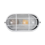 GLOBOSTAR® BOATLIGHT 61582 Vintage Φωτιστικό Καραβοχελώνα Τοίχου & Οροφής με Ντουί 1 x E27 AC 220-240V Αδιάβροχο IP65 - Λευκό Ματ - Μ21 x Π10.4 x Υ9cm - Image 4