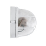 GLOBOSTAR® BOATLIGHT 61582 Vintage Φωτιστικό Καραβοχελώνα Τοίχου & Οροφής με Ντουί 1 x E27 AC 220-240V Αδιάβροχο IP65 - Λευκό Ματ - Μ21 x Π10.4 x Υ9cm - Image 5