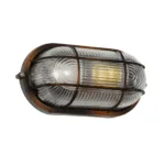 GLOBOSTAR® BOATLIGHT 61622 Vintage Φωτιστικό Καραβοχελώνα Τοίχου & Οροφής με Ντουί 1 x E27 AC 220-240V Αδιάβροχο IP65 - Χάλκινο Παλαιωμένο Εφέ Σκουριάς Ματ - Μ21 x Π10.4 x Υ9cm - Image 3