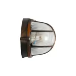 GLOBOSTAR® BOATLIGHT 61622 Vintage Φωτιστικό Καραβοχελώνα Τοίχου & Οροφής με Ντουί 1 x E27 AC 220-240V Αδιάβροχο IP65 - Χάλκινο Παλαιωμένο Εφέ Σκουριάς Ματ - Μ21 x Π10.4 x Υ9cm - Image 5