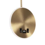 GLOBOSTAR® GOOSE 61697 Μοντέρνο Φωτιστικό Τοίχου - Απλίκα Ξενοδοχείου Reading Light με Φορτιστή USB 3A LED 6W 540lm 36° & 360° AC 220-240V IP20 Θερμό Λευκό 2700K - CREE XPE & Lumileds SMD Chip - Χρυσό Βούρτσας - Μ15.5 x Π15 x Υ30.5cm - 3 Χρόνια Εγγύηση - Image 6