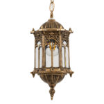 GLOBOSTAR® DARCY 00656 Vintage Κρεμαστό Φωτιστικό Οροφής με Ντουί 1 x E27 AC 220-240V IP20 - Μπρούτζινο - Μ15.5 x Π15.5 x Υ32.5cm - Image 2