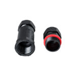 GloboStar® FAST-CONNECT 69916 Διπλός Ι Σύνδεσμος Ταχείας Σύνδεσης & Διακλάδωσης Καλωδίων - 1 x Είσοδος & 1 x Έξοδος - Εσωτερική Τριπλή Κλέμα με Συμβατή Διατομή Καλωδίων 3 x 0.5mm² έως 3 x 4mm² - 450V 24A Max Αδιάβροχο IP68 - Μαύρο - Μ3 x Π3 x Υ10.5cm - Image 5