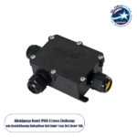 GLOBOSTAR® FAST-CONNECT 69922 Κυτίο Ταχείας Σύνδεσης & Διακλάδωσης Καλωδίων - 3 x Είσοδοι/ Έξοδοι με Συμβατή Διατομή Καλωδίων 3 x 0.5mm² έως 3 x 2.5mm² - 450V 41A Max Αδιάβροχο IP68 - Μαύρο - Μ14 x Π9.5 x Υ4cm