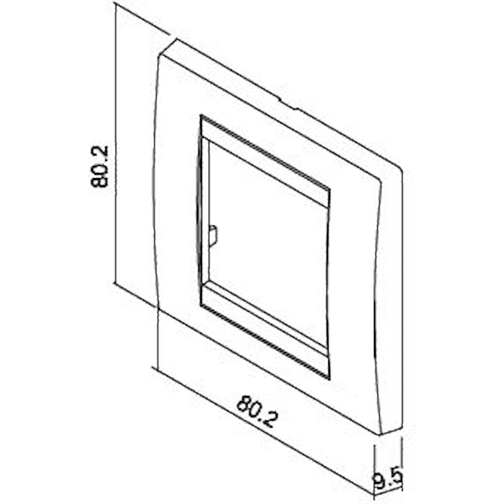 702051G_1 Πλαίσιο 2 θέσεων Σατινέ - Image 1