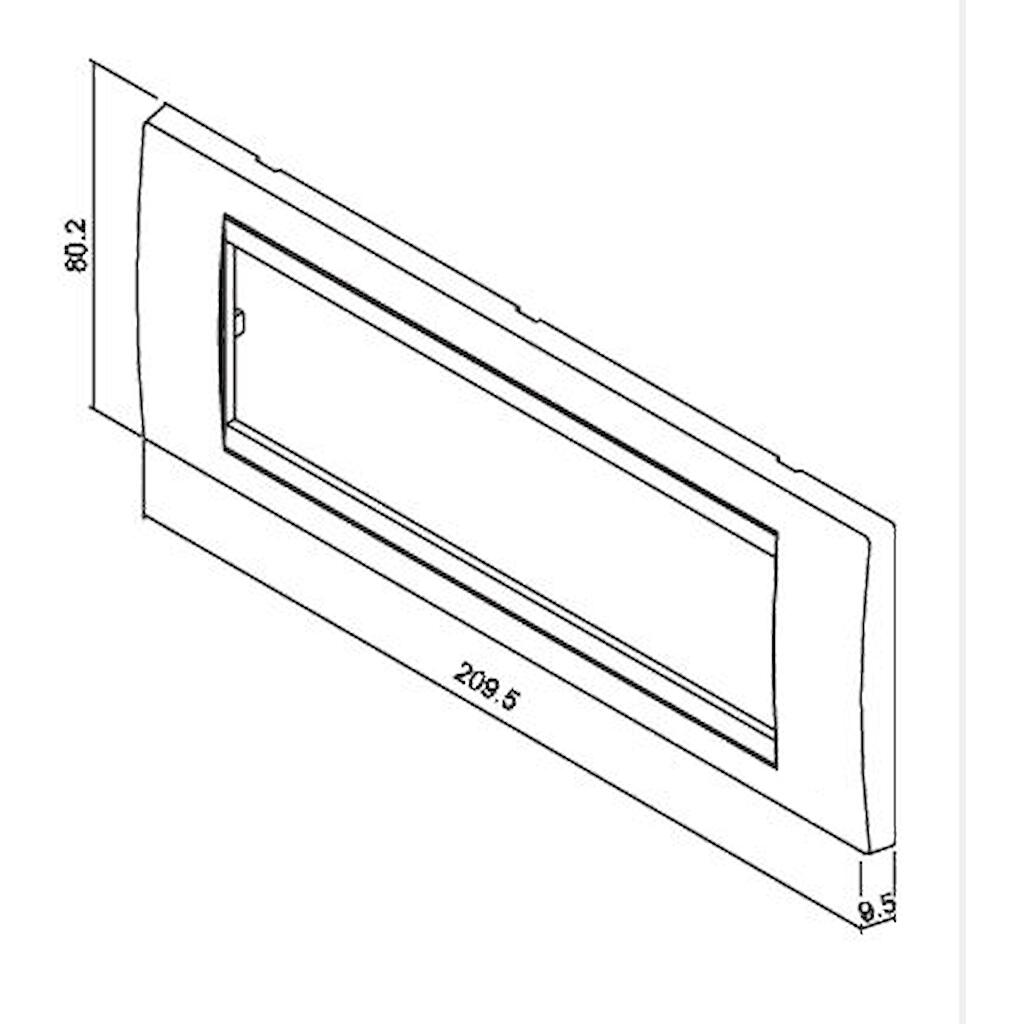 707016G_1 Πλαίσιο 7 θέσεων δρύς - Image 1