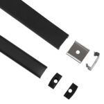 GLOBOSTAR® ALP-LINEAR SURFABO 70806-3M Επιφανειακό Προφίλ Αλουμινίου με Μαύρο Φιμέ Πατητό Κάλυμμα για Ταινίες LED IP20 - Μαύρο - Μ300 x Π1.6 x Υ0.7cm - Πακέτο 5 Τεμαχίων - Image 3