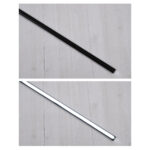 GLOBOSTAR® ALP-LINEAR SURFABO 70806-3M Επιφανειακό Προφίλ Αλουμινίου με Μαύρο Φιμέ Πατητό Κάλυμμα για Ταινίες LED IP20 - Μαύρο - Μ300 x Π1.6 x Υ0.7cm - Πακέτο 5 Τεμαχίων - Image 5