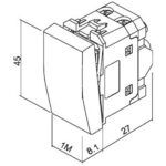 Διακόπτης απλός 1 θέσης Ιβουάρ 10AX 250V - Image 2