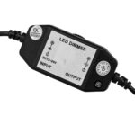 GLOBOSTAR® DIMMERANO 73306 Διακόπτης On/Off & Dimming με 1 x 5A 120W Κανάλι DC 12-24V 5A 120W Max IP20 - Μαύρο - Μ6.5 x Π3 x Υ3cm - 2 Χρόνια Εγγύηση - Image 3