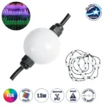GLOBOSTAR® DIGICHAIN 73722 Ψηφιακή Pixel Addressable Γιρλάντα LED 28W 1400lm 360° DC 24V Αδιάβροχο IP65 60 x SMD3535 Chip 20 x Pixel Πολύχρωμο RGB Dimmable SPI/TTL Protocol IC WS2811/SM16703P - Sanan SMD Chip - Μ460 x Π5 x Υ5cm - Πακέτο 20 Τεμαχίων - 3 Χρόνια Εγγύηση