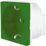Πρίζα σούκο UPS 2Ρ+Ε 16Α 250V πράσινη - Image 2