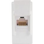 Πρίζα δικτύου 1 θέσης Λευκή Cat.5e RJ45 UTP KS