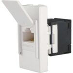 Πρίζα δικτύου 1 θέσης Λευκή Cat.5e RJ45 UTP KS - Image 3