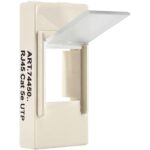 Πρίζα δικτύου 1 θέσης Ιβουάρ Cat.5e RJ45 UTP KS - Image 2