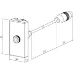 Πρίζα TV τερματική 1 θέσης Μαύρη PAL/Θ 0db - Image 2