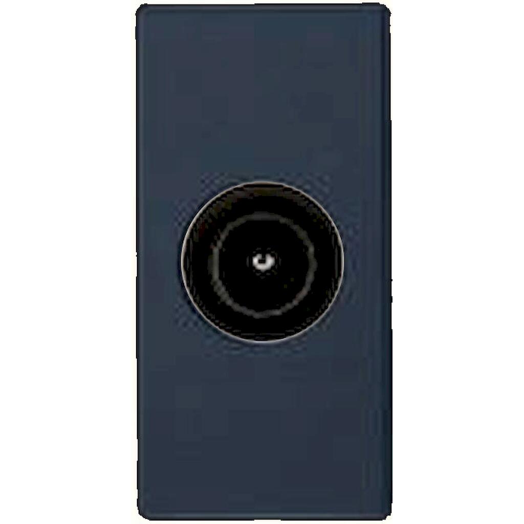 747405S_0 Πρίζα TV-Radio - SAT διελεύσεως 1 θέσης Μαύρη 10db - Image 1