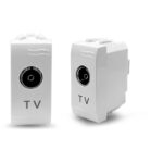 Μηχανισμός πρίζας TV 9,5mm λευκός - Image 2