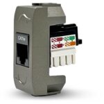 Μηχανισμός πρίζας Η/Υ RJ45 σατινέ - Image 3