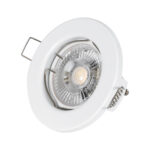 GLOBOSTAR® ORO 77807 Χωνευτή Βάση για Σποτ MR16 με Ντουί GU10/GU5.3 IP20 - Λευκό - Μ8.3 x Π8.3 x Υ3.1cm / Q6cm - Image 6