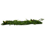 GLOBOSTAR® BOXWOOD 78409 Τεχνητό Πάνελ Φυλλωσιάς Κάθετος Κήπος Πυξάρι/Φτέρη/Περεσκία - Πράσινο - Μ60 x Π7 x Υ40cm - Image 3