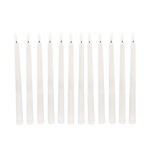 GLOBOSTAR® CANDLESTICKS 79564 Διακοσμητικό Κερi Κηροπηγίου με Εφέ Κινούμενης Φλόγας & IR Ασύρματο Χειριστήριο LED 0.5W 25lm 180° DC 3V με 2xAA Μπαταρίες IP20 Θερμό Λευκό 2700K - Λευκό - Μ2 x Π2 x Υ27.5cm - Πακέτο 12 Τεμαχίων - 2 Χρόνια Εγγύηση - Image 3