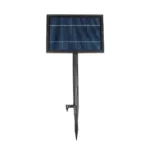 GLOBOSTAR® TWILIGHT 79669 Μοντέρνο Φωτιστικό Κήπου Γιρλάντα 14.5m με 50 Λάμπες LED 30W 2700lm 360° DC 3.6V με Φωτοβολταϊκό Panel 5.5V 5W & Επαναφορτιζόμενη Μπαταρία Li-ion 3.7V 3x18650 6600mAh Αδιάβροχο IP65 Θερμό Λευκό 2700Κ Dimmable - Sanan SMD Chip - Μαύρο & Διάφανο - Μ1450 x Π4 x Υ7cm - 2 Χρόνια Εγγύηση - Image 5