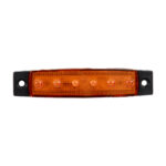 GLOBOSTAR® SIDEMARKER 79904 Φώτα Όγκου Οχημάτων LED 1.5W 105lm 120° DC 10-30V Αδιάβροχο IP66 Πορτοκαλί - 6 x SMD2835 Sanan Chip - Μ9.5 x Π2 x Υ1.1cm - 1 Χρόνο Εγγύηση - Image 3