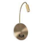 GLOBOSTAR® GOOSE 61697 Μοντέρνο Φωτιστικό Τοίχου - Απλίκα Ξενοδοχείου Reading Light με Φορτιστή USB 3A LED 6W 540lm 36° & 360° AC 220-240V IP20 Θερμό Λευκό 2700K - CREE XPE & Lumileds SMD Chip - Χρυσό Βούρτσας - Μ15.5 x Π15 x Υ30.5cm - 3 Χρόνια Εγγύηση - Image 2